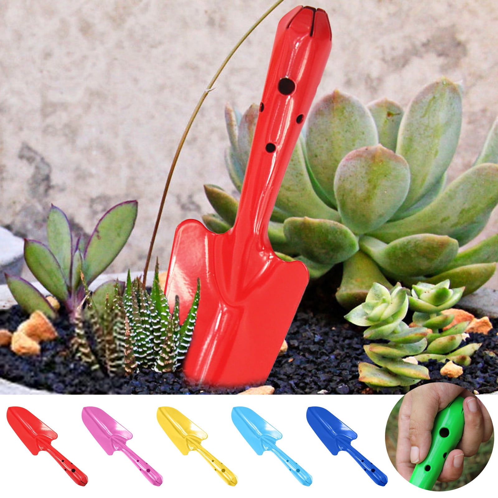 Colorful Garden Gardening Flower Shovel for Seedlings Potting Tray Tray