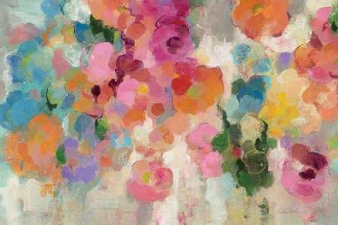 Colorful Garden I Crop Canvas Art - Silvia Vassileva (24 x 36)