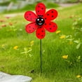 thumbnail image 1 of Colorful Garden Windmill Decor - Outdoor Spinning Yard Art with Metal Stake, Ladybug Design for Patio/Lawn/Balcony, 1 of 6