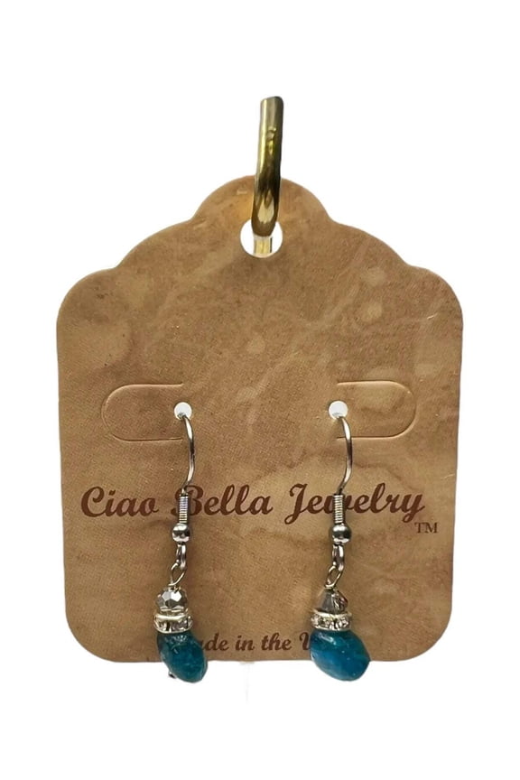 Colorful Gemstone Drop Earrings