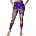 thumbnail image 1 of Colorful Geo Print Yoga Pants n Optical Gym Leggings Push Up Stretchy Sports Tights Vintage Printed Yoga Legging Gift, 1 of 6