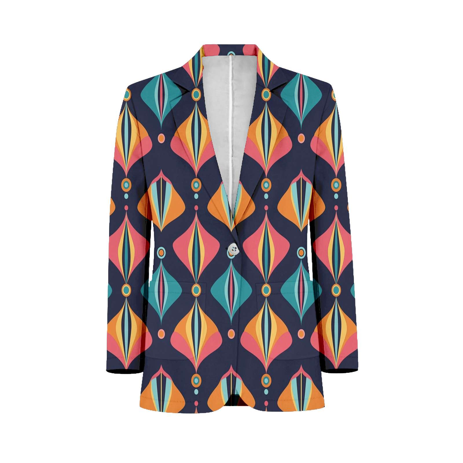 Colorful Geometric Abstract Pattern Customized Men's Suits full man ...
