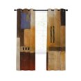 Colorful Geometric Blackout Curtains 39 Inches Length, Farmhouse ...