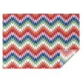 thumbnail image 1 of Colorful Geometric Chevron Pattern Rectangle Tablecloth 60"x84",Waterproof Polyester Rectangle Table Cloth, Wipeable Spillproof Polyester Tablecloth for Dining, Camping, Indoor and Outdoor, 1 of 5