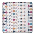 thumbnail image 1 of Colorful Geometric Diamond Pattern Square Fitted Tablecloth with Elastic Edge,Square Table Cover,Washable Elastic Table Cover for Home Kitchen Party Decor 36"x36", 1 of 6