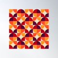 thumbnail image 1 of Colorful Geometric Pattern 269 Poster Wall Art, Modern Wall Decor For Living Room Bedroom, 24x24 UNFRAMED, 1 of 3