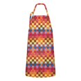 thumbnail image 1 of Colorful Geometric Pattern Apron-Garden Aprons for Women with Pockets-Cotton Linen Waterproof Kitchen Cooking Gardening Aprons Adjustable for Kitchen,Cooking,BBQ and Salon 33x27 Inch, 1 of 7