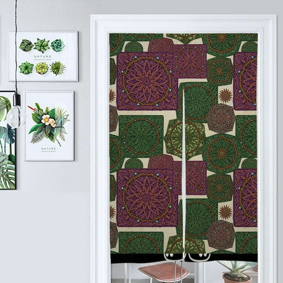 Colorful Geometric Quilt Design Door Curtain Nordic Living Room DoorCurtain Porch Partition Curtain Kitchen Rative Half Curtain