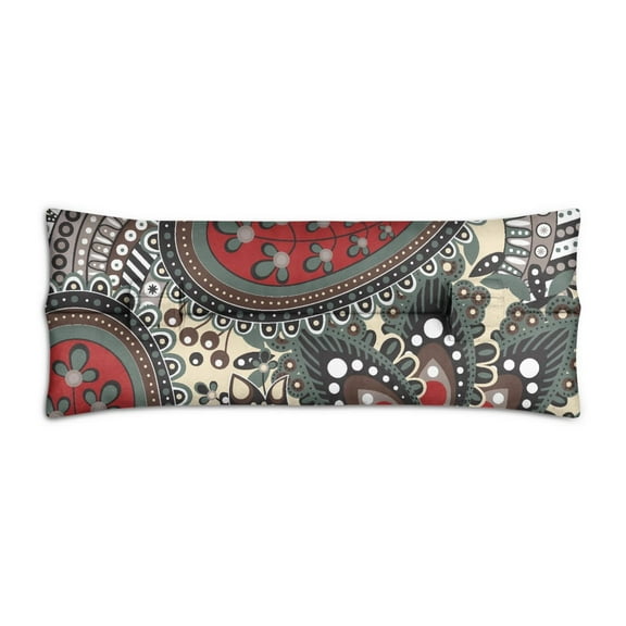 Colorful Geometric Seatbelt Pillow for Post-Surgery - Mastectomy Breast Cancer Recovery Cushion - Artistic Boho Car Travel Pillow with Secure Straps