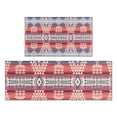 thumbnail image 1 of Colorful Geometric Striped Pattern (9) Kitchen Rugs Sets Of 2,Anti Fatigue Kitchen Mat Rugs Non Slip Washable,Decorative Kitchen Floor Mats for Kitchen,Sink,Laundry,17"x30"+17"x47", 1 of 7