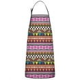 thumbnail image 1 of Colorful Geometric Striped Pattern Apron-Garden Aprons for Women with Pockets-Cotton Linen Waterproof Kitchen Cooking Gardening Aprons Adjustable for Kitchen,Cooking,BBQ and Salon 33x27 Inch, 1 of 7