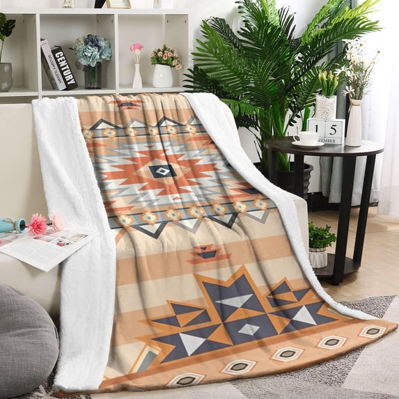 Colorful Geometric Striped Pattern Blanket,Comfortable Soft Flannel Throw Blanket,All Season,Warm Lightweight Blankets for Sofa Bed Couch Living Room Chair,60"x80"