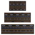 thumbnail image 1 of Colorful Geometric Striped Pattern Kitchen Rugs Sets Of 3,Kitchen Runner Rugs Non Skid Washable,Decorative Kitchen Floor Mats for Kitchen,Sink,Laundry,17"x30"+ 17"x47" + 17"x59", 1 of 6