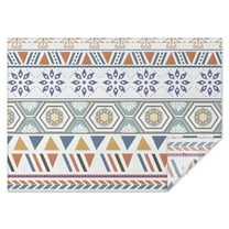 Colorful Geometric Striped Pattern Rectangle Tablecloth 60"x84",Waterproof Polyester Rectangle Table Cloth, Wipeable Spillproof Polyester Tablecloth for Dining, Camping, Indoor and Outdoor