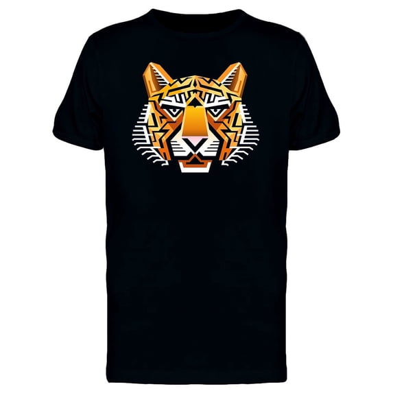 Colorful Geometric Tiger Tee Men's -Image by Shutterstock
