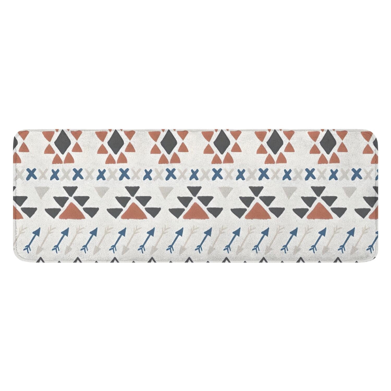 Colorful Geometric Triangle Arrow Pattern Kitchen Rug Mat,Kitchen ...