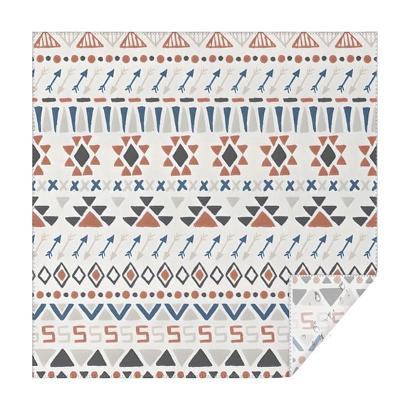 Colorful Geometric Triangle Arrow Pattern Square Tablecloth,Waterproof Square Table Cover,Wipeable Spillproof Washable Table Cover for Home Kitchen Party Decor 42"X42"(107x107cm)