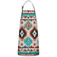 thumbnail image 1 of Colorful Geometric Triangle Diamond Pattern Apron-Garden Aprons for Women with Pockets-Cotton Linen Waterproof Kitchen Cooking Gardening Aprons Adjustable for Kitchen,Cooking,BBQ and Salon 33x27 Inch, 1 of 7