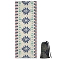 thumbnail image 1 of Colorful Geometric Triangle Diamond Pattern Hot Yoga Mat Towel Non Slip for Hot Yoga - Quick-Drying Yoga Mat Cover with 4 Corner Pockets with Travel Bag - Hot Yoga Towel Non Slip 74"x26", 1 of 6