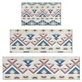 thumbnail image 1 of Colorful Geometric Triangle Diamond Pattern Kitchen Rugs Sets Of 3,Kitchen Runner Rugs Non Skid Washable,Decorative Kitchen Floor Mats for Kitchen,Sink,Laundry,17"x30"+ 17"x47" + 17"x59", 1 of 6