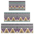 thumbnail image 1 of Colorful Geometric Triangle Diamond Pattern Kitchen Rugs Sets Of 3,Kitchen Runner Rugs Non Skid Washable,Decorative Kitchen Floor Mats for Kitchen,Sink,Laundry,17"x30"+ 17"x47" + 17"x59", 1 of 6