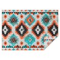thumbnail image 1 of Colorful Geometric Triangle Diamond Pattern Rectangle Tablecloth 60"x84",Waterproof Polyester Rectangle Table Cloth, Wipeable Spillproof Polyester Tablecloth for Dining, Camping, Indoor and Outdoor, 1 of 5
