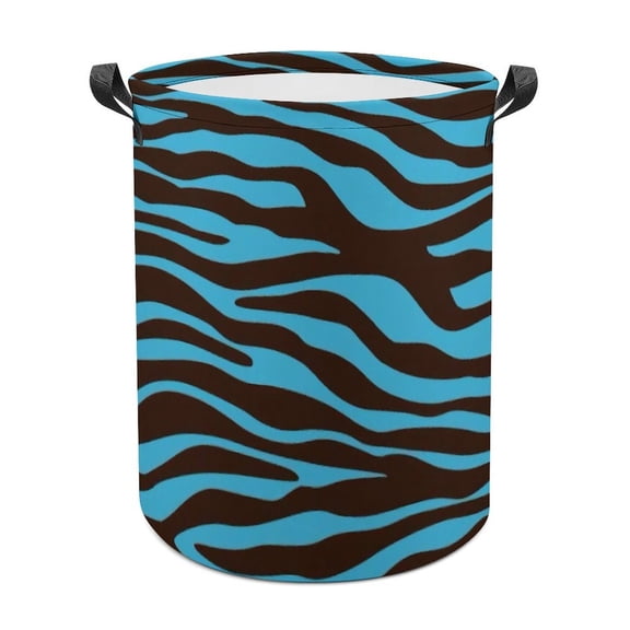 Colorful Geometry Psychodelic Textures Laundry Bag, Collapsible Round Laundry Hamper with Handle, Laundry Basket for Clothes, Toys, Extra Tall Washing Bin for Home Storage