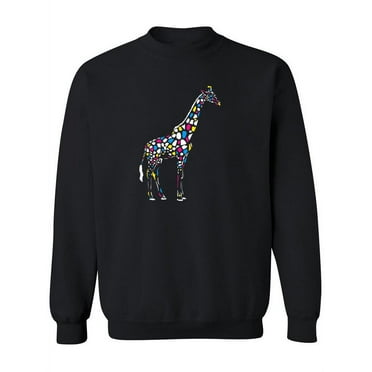 Colorful Giraffe Drawing    Sweatshirt Women -Image by Shutterstock, Female 4X-Large