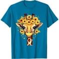 thumbnail image 1 of Colorful Giraffe With Flower I Softstyle Unisex T-Shirt, 1 of 5