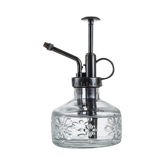 Colorful Glass Watering Can Mini Home Electroplated Bronze Nozzle Watering Can for Indoor and Outdoor Use