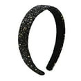 thumbnail image 1 of Colorful Glittery Headband 25cm Wide Hair Accessories for High Hairline Stylish Women's Barrettes for Everyday Wear and, 1 of 4