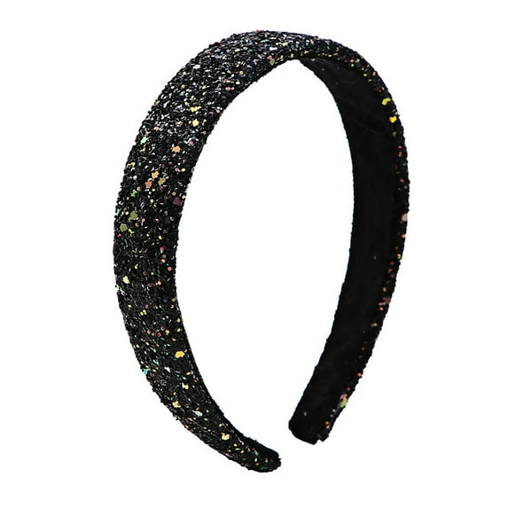 Colorful Glittery Headband 25cm Wide Hair Accessories for High Hairline Stylish Women's Barrettes for Everyday Wear and