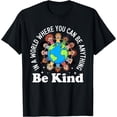 thumbnail image 1 of Colorful Globe Positive Message T-Shirt for Inspiring Kindness and Positivity, 1 of 5