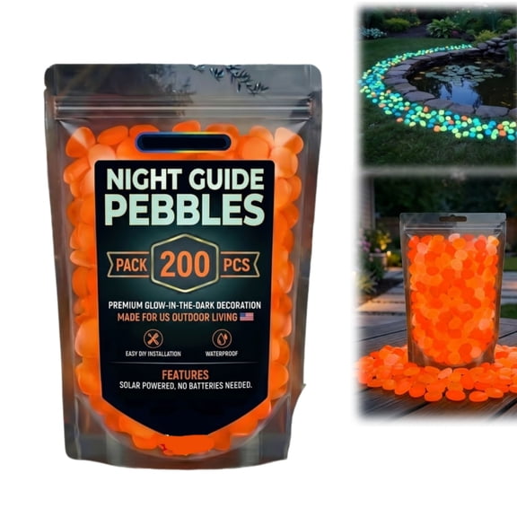 Colorful Glow in the Dark Rocks Luminous Glow Garden Stones Outdoor Glowing at Night Guide Pebbles Gemstone DIY Decorative for Landscaping Aquarium Fish Tank Patio Lawn Yard Ornaments