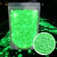 thumbnail image 1 of Colorful Glow-in-the-Dark Garden Stones, 2026 New Solar Powered Glowing Pebbles for Garden Outdoor, Beautiful Luminous Stepping Stones Glow Rocks, Turn Your Space Magical at Night (1000, Green), 1 of 6