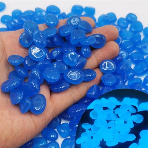 Colorful Glow-in-the-Dark Garden Stones, Beautiful Luminous Stepping Stones