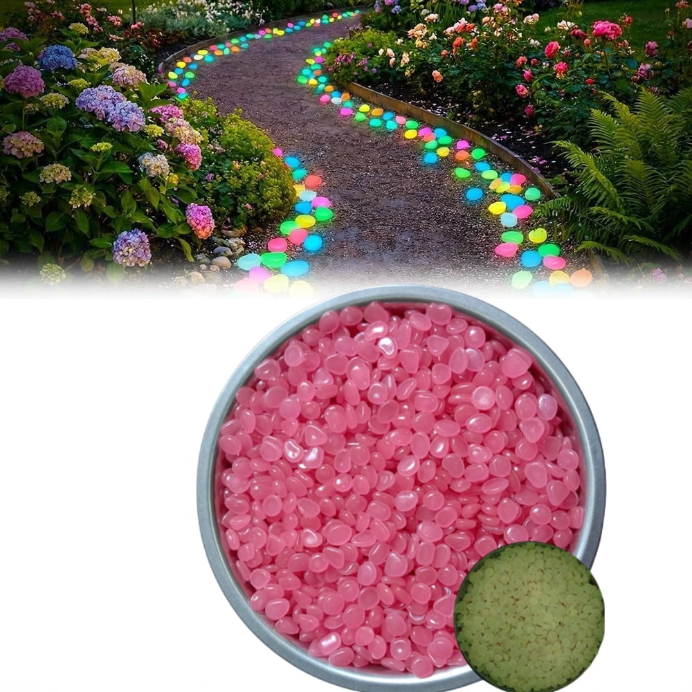 Colorful Glow in the Dark Rocks – Outdoor Luminous Stones for Walkways ...