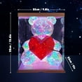 thumbnail image 1 of Colorful Glowing Bear LED Bear With Box Valentine's Day Gift Girlfriend Surprise Birthday Wedding Anniversary Gifts 25CM, 1 of 8