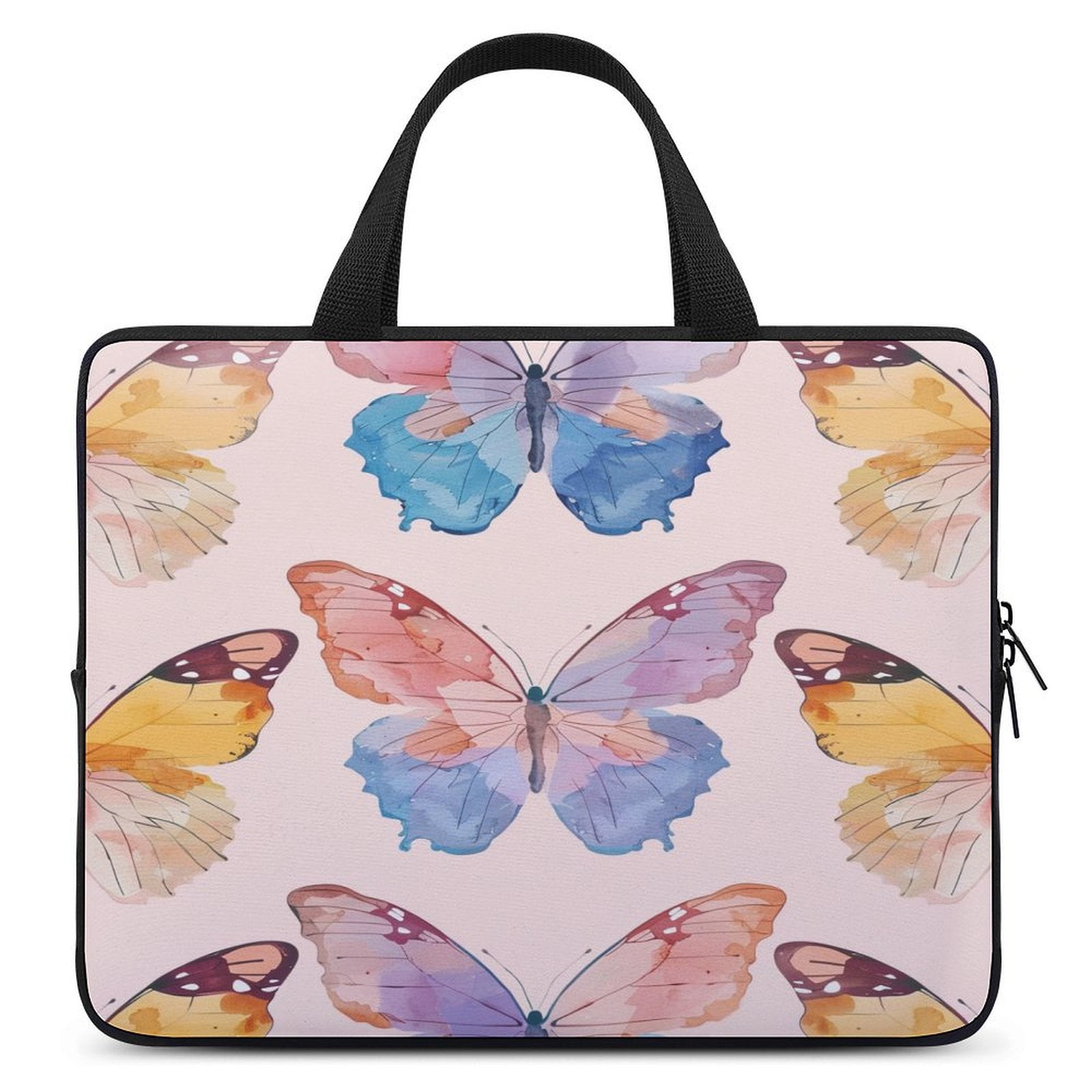 Colorful Glowing Butterfly Laptop Bag Women Man 10 12 13 15 17 Inch ...