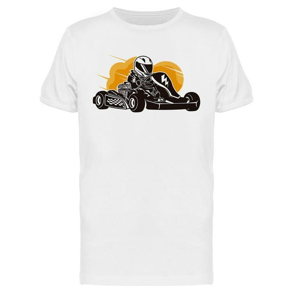 Colorful Go Kart Racing T-Shirt Men -Image by Shutterstock, Male Small