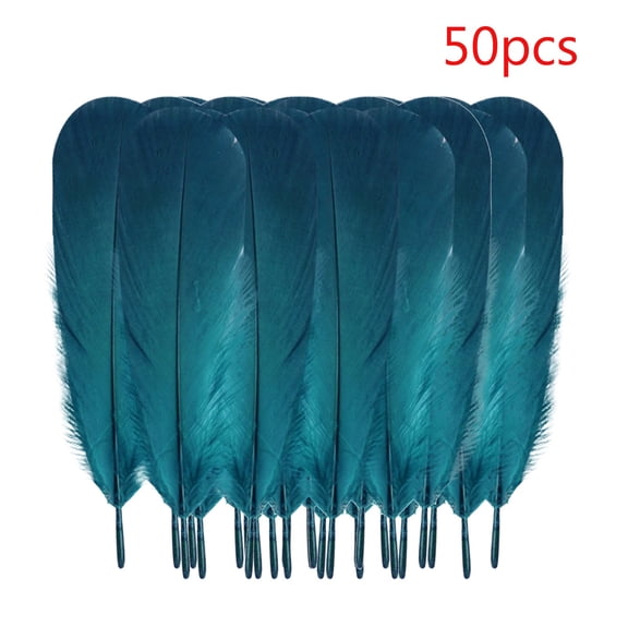 Colorful Goose Feathers 50 Pcs Natural Dyed For Diy Dreamcatcher Wall Decor Cat Toy Craft Supplies