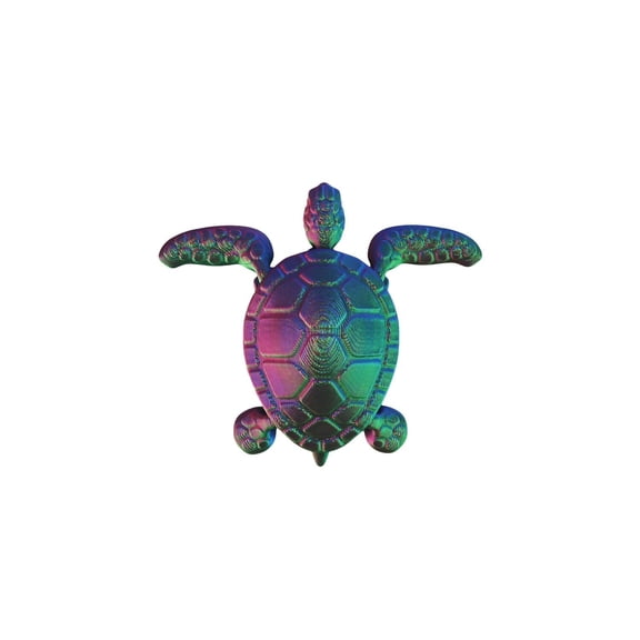 Colorful Gradient 3D Printed Turtles, Modern Home Decor, Fish Tank Landscaping, Ideal Ocean Gift, arms Movable