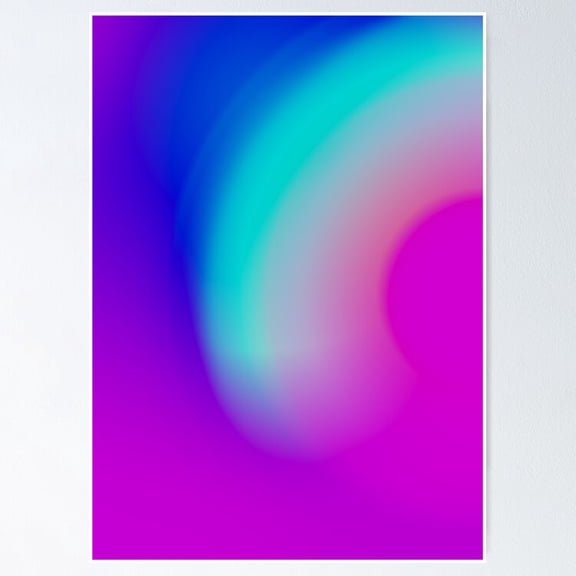 Colorful Gradient Art Poster- Unframed Poster | Wall Art | Perfect For Home Decor & Gifts, 8x12