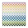 thumbnail image 1 of Colorful Gradient Checkerboard Checkered Pattern Square Fitted Tablecloth with Elastic Edge,Square Table Cover,Washable Elastic Table Cover for Home Kitchen Party Decor 34"x34", 1 of 6