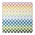 thumbnail image 1 of Colorful Gradient Checkerboard Checkered Pattern Square Fitted Tablecloth with Elastic Edge,Square Table Cover,Washable Elastic Table Cover for Home Kitchen Party Decor 36"x36", 1 of 6