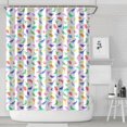 thumbnail image 1 of Colorful Gradient Dinosaurs Silhouettes Pattern Shower Curtain 72"x84" ,Bathroom Decorative Shower Curtains Set with 12 Hooks,Modern Waterproof Washable Shower Curtain, 1 of 6