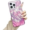 thumbnail image 1 of Colorful Gradient Feather Pattern Holographic Laser Compatible with iPhone Case (Pink,iPhone 15 Plus), 1 of 7