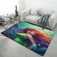 thumbnail image 1 of Colorful Gradient Fish Scale Texture Mermaid Carpet Style Living Room Bedroom Rug Modern 3d Entry Door Mats Household, 1 of 7