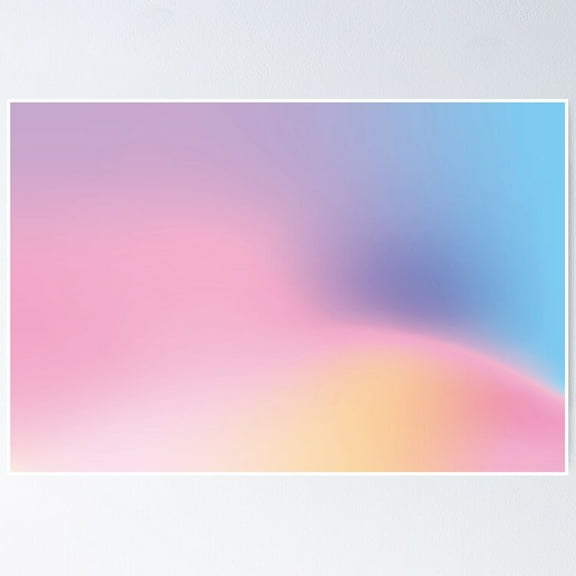 Colorful Gradient Poster- Unframed Poster | Wall Art | Perfect For Home Decor & Gifts, 24x36