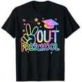 Colorful Graduation Cap Peace Sign T-Shirt for Preschool Last Day ...